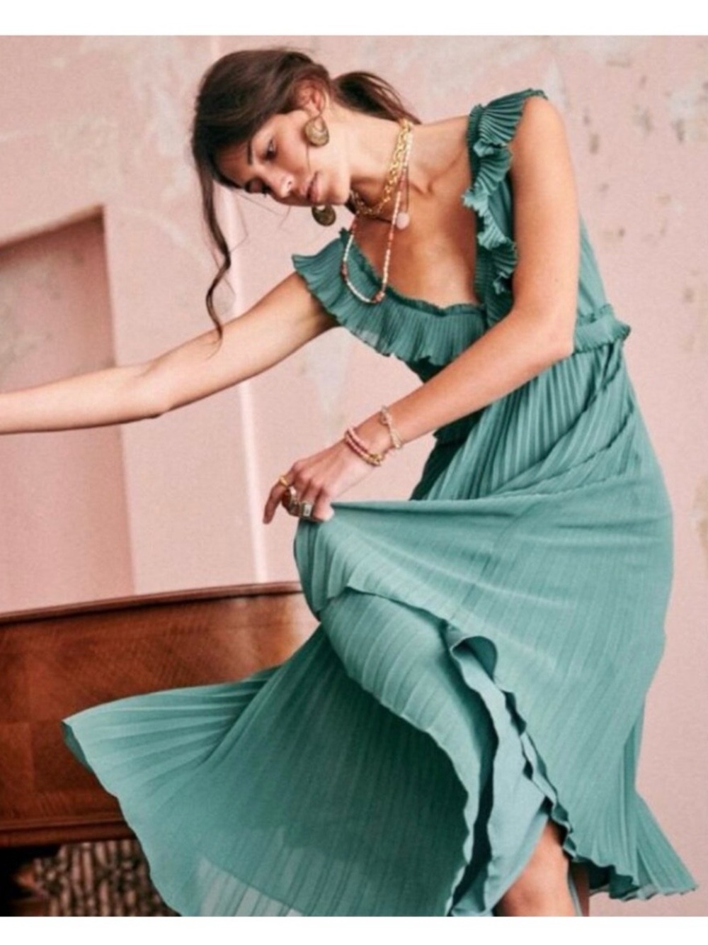 NWOT Sezane Rachelle Dress, Sage, 34 - Picture 1 of 8